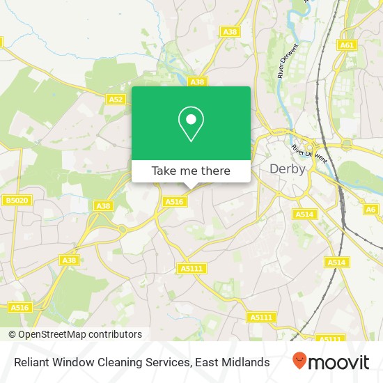 Reliant Window Cleaning Services map