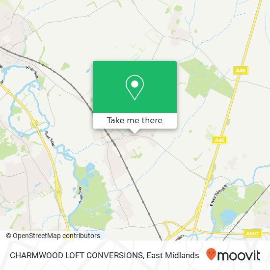 CHARMWOOD LOFT CONVERSIONS map