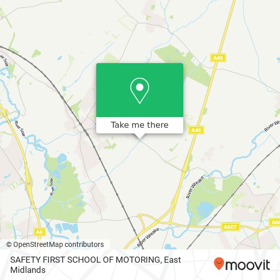 SAFETY FIRST SCHOOL OF MOTORING map