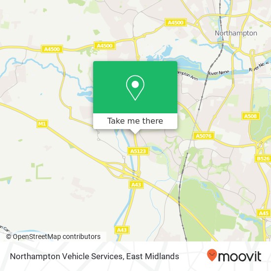 Northampton Vehicle Services map