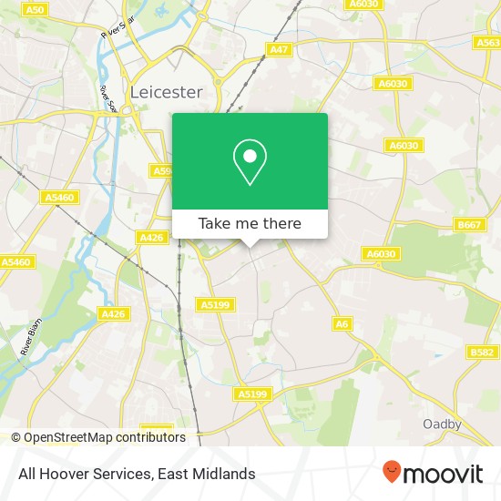 All Hoover Services map