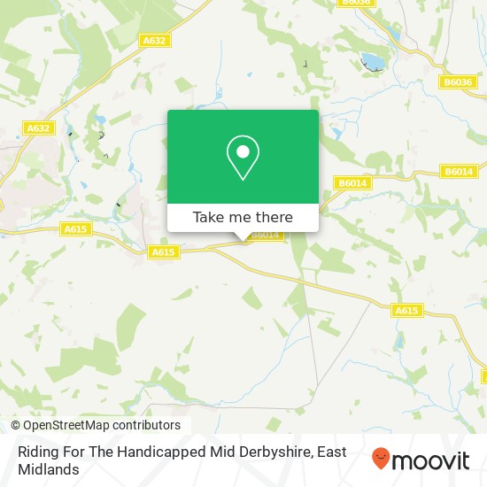 Riding For The Handicapped Mid Derbyshire map