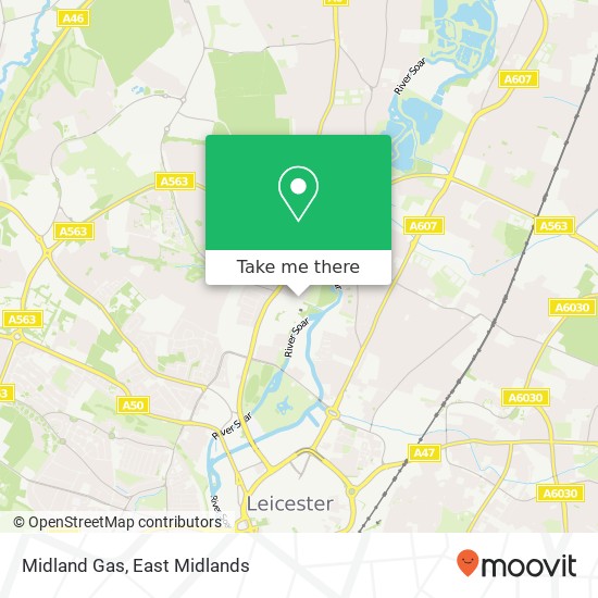 Midland Gas map