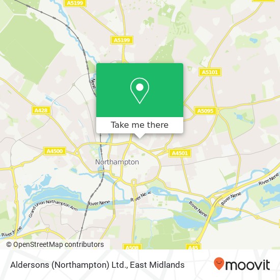 Aldersons (Northampton) Ltd. map
