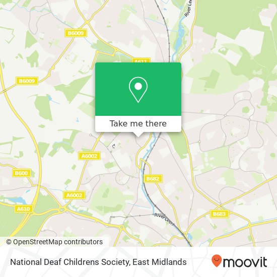 National Deaf Childrens Society map