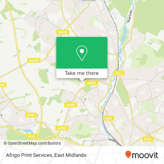 Afrigo Print Services map