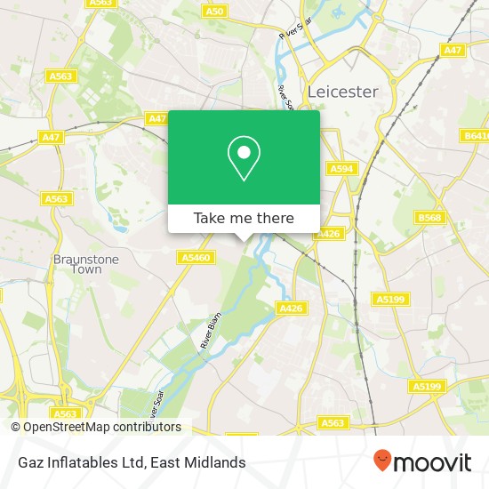 Gaz Inflatables Ltd map