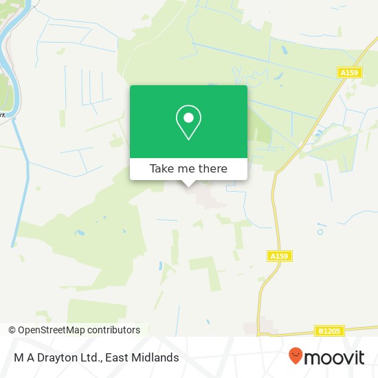M A Drayton Ltd. map