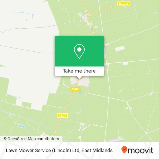 Lawn Mower Service (Lincoln) Ltd map