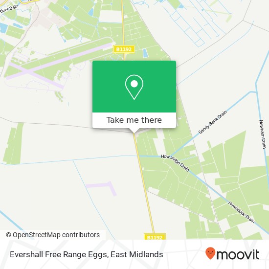 Evershall Free Range Eggs map