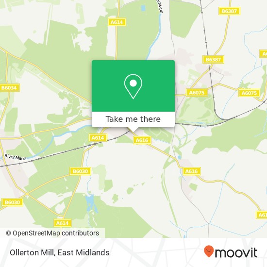 Ollerton Mill map