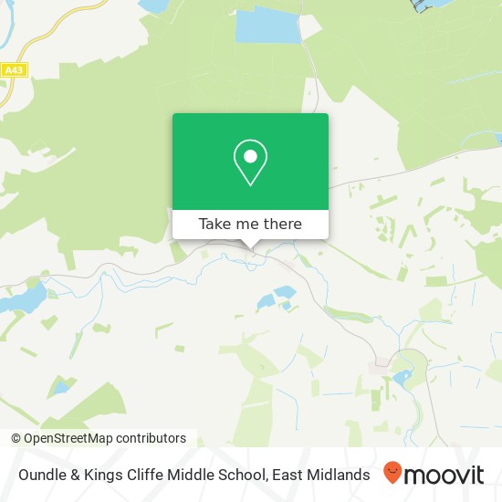 Oundle & Kings Cliffe Middle School map