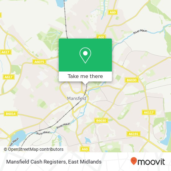 Mansfield Cash Registers map