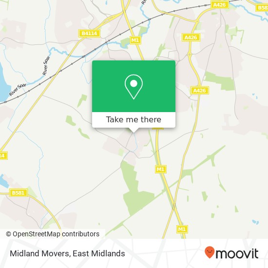Midland Movers map