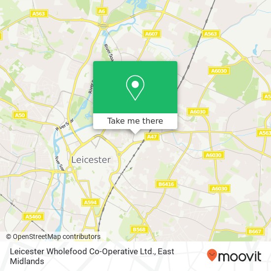 Leicester Wholefood Co-Operative Ltd. map