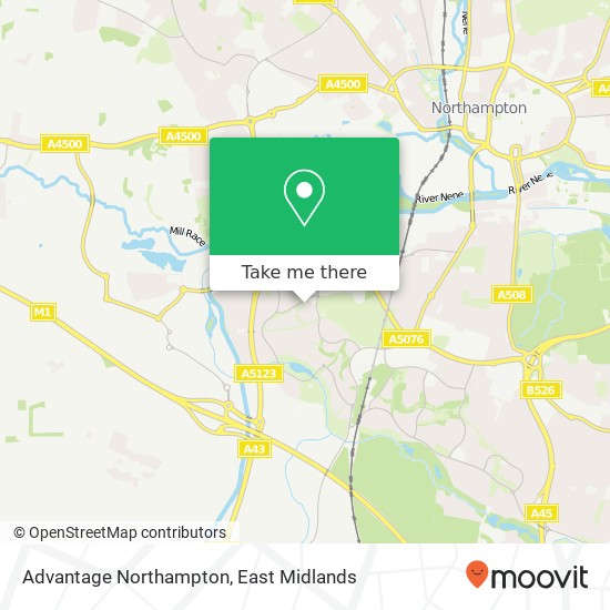 Advantage Northampton map