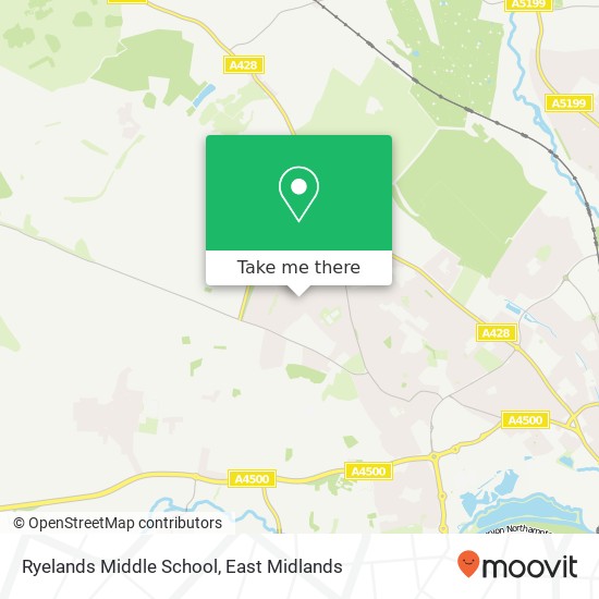Ryelands Middle School map