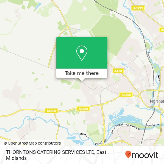 THORNTONS CATERING SERVICES LTD map