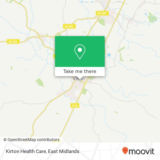 Kirton Health Care map