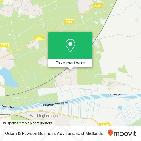 Odam & Rawson Business Advisers map