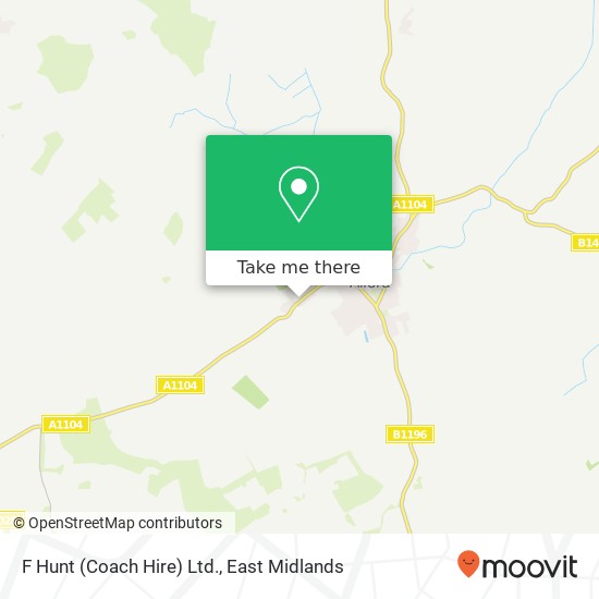 F Hunt (Coach Hire) Ltd. map