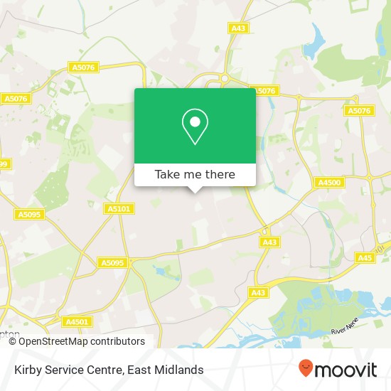 Kirby Service Centre map