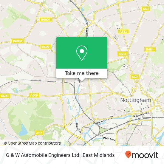 G & W Automobile Engineers Ltd. map