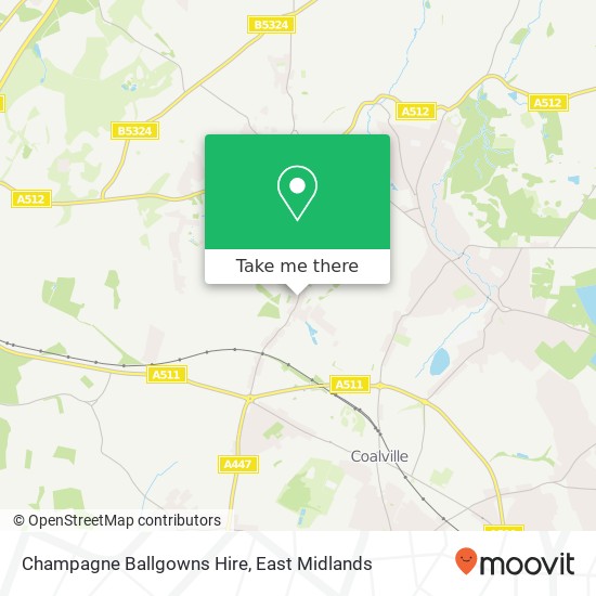 Champagne Ballgowns Hire map