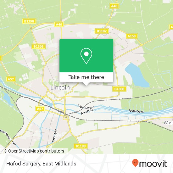 Hafod Surgery map