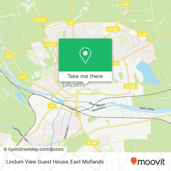 Lindum View Guest House map