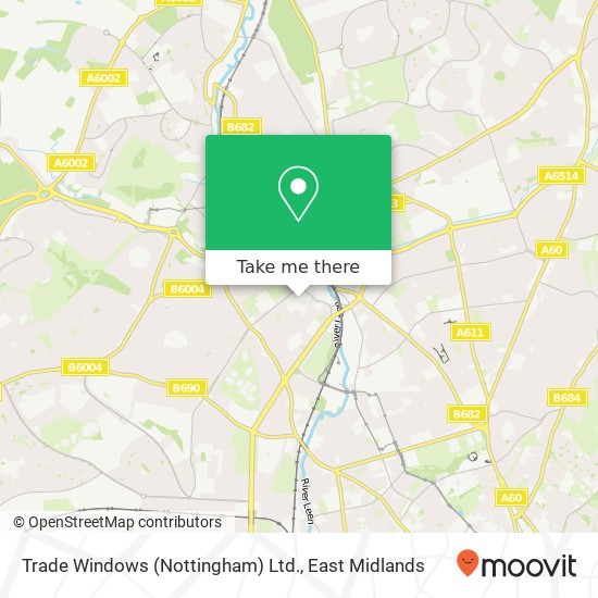 Trade Windows (Nottingham) Ltd. map