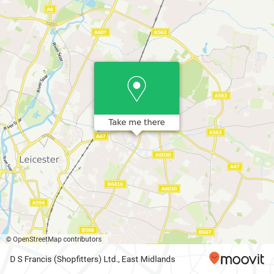 D S Francis (Shopfitters) Ltd. map