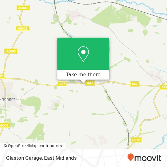 Glaston Garage map