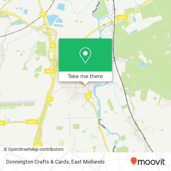 Donnington Crafts & Cards map