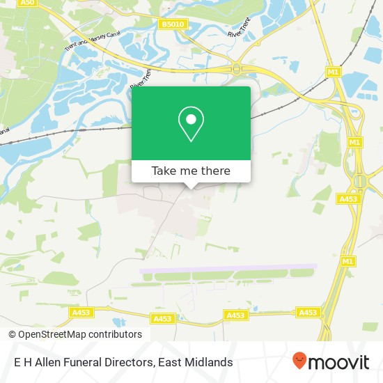 E H Allen Funeral Directors map