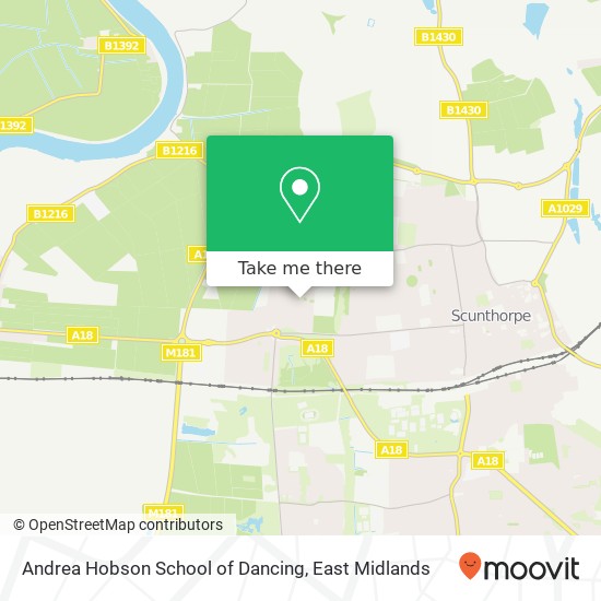 Andrea Hobson School of Dancing map