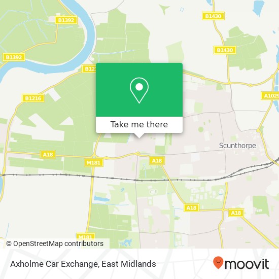 Axholme Car Exchange map