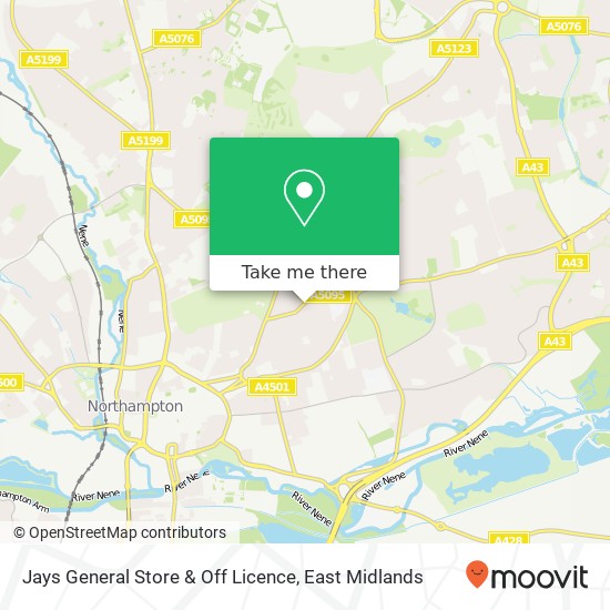 Jays General Store & Off Licence map