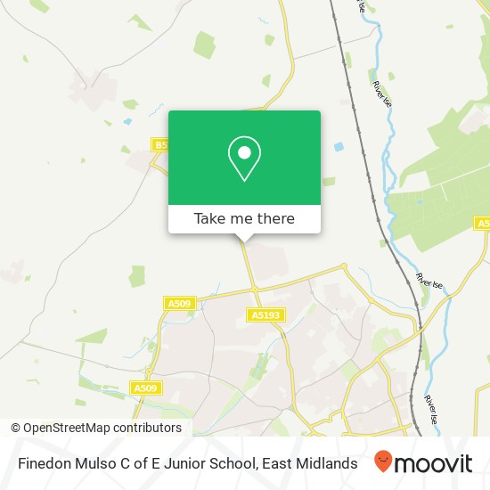 Finedon Mulso C of E Junior School map