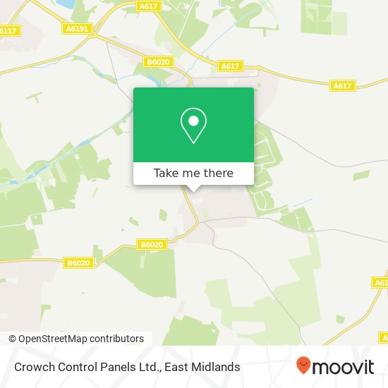 Crowch Control Panels Ltd. map