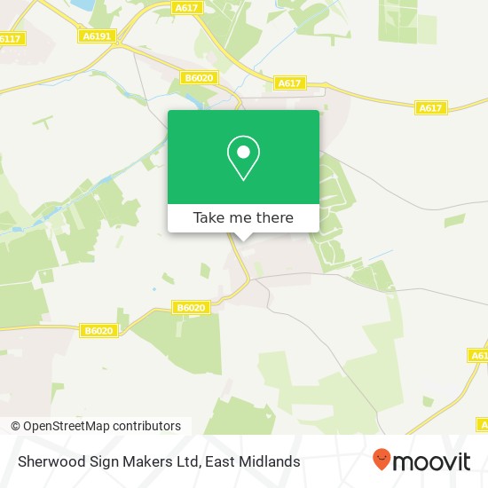 Sherwood Sign Makers Ltd map