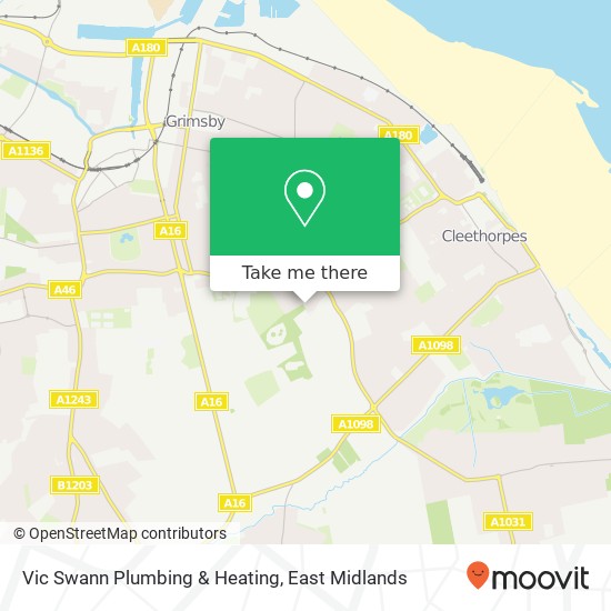 Vic Swann Plumbing & Heating map