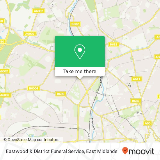 Eastwood & District Funeral Service map