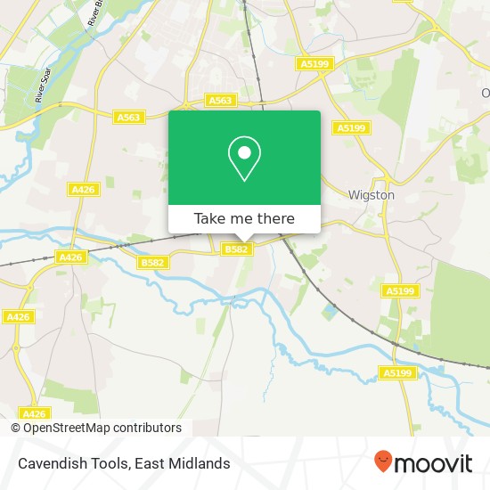 Cavendish Tools map