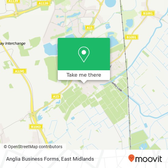 Anglia Business Forms map