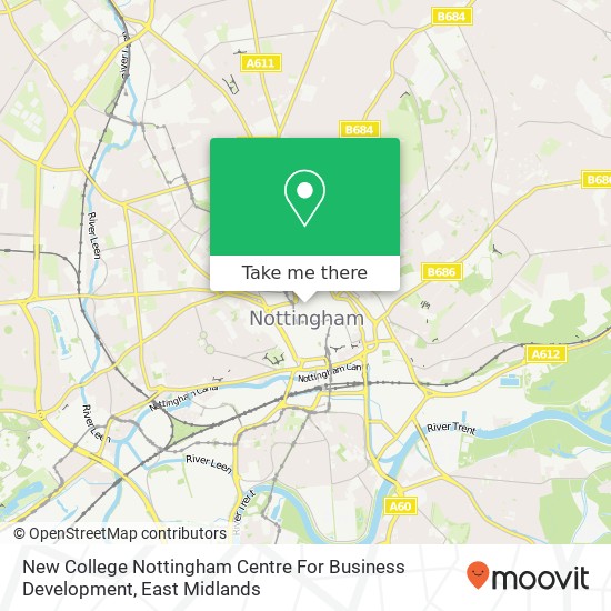 New College Nottingham Centre For Business Development map