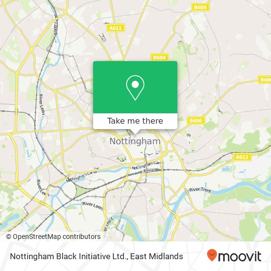 Nottingham Black Initiative Ltd. map