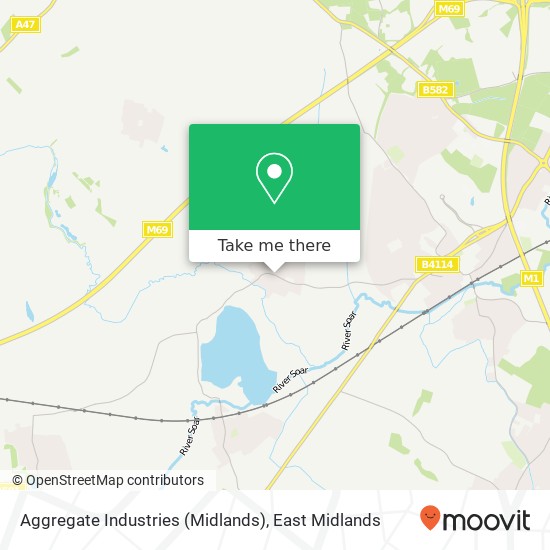 Aggregate Industries (Midlands) map