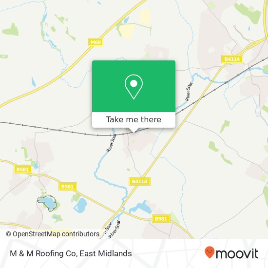 M & M Roofing Co map