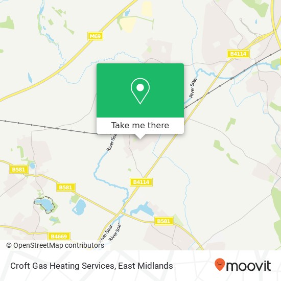 Croft Gas Heating Services map